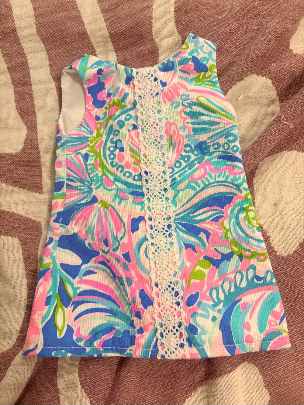 For 18 inch dolls Sleeveless Floral Pop Dress in Multicolor